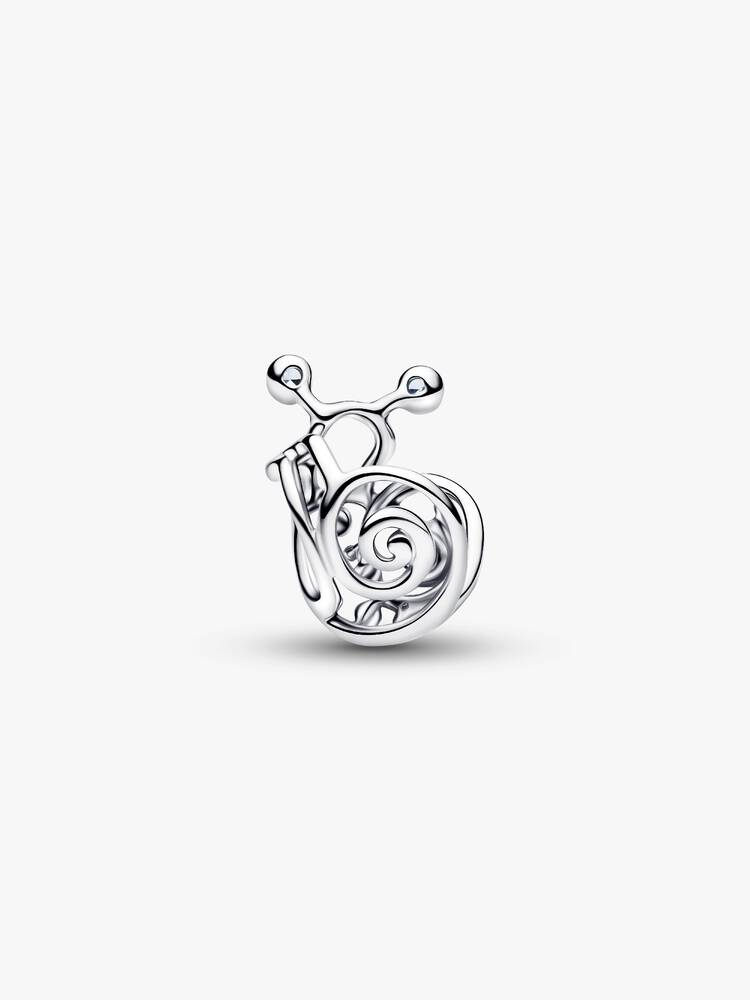 Schnecke Offen gearbeitetes Charm Sterling-Silber