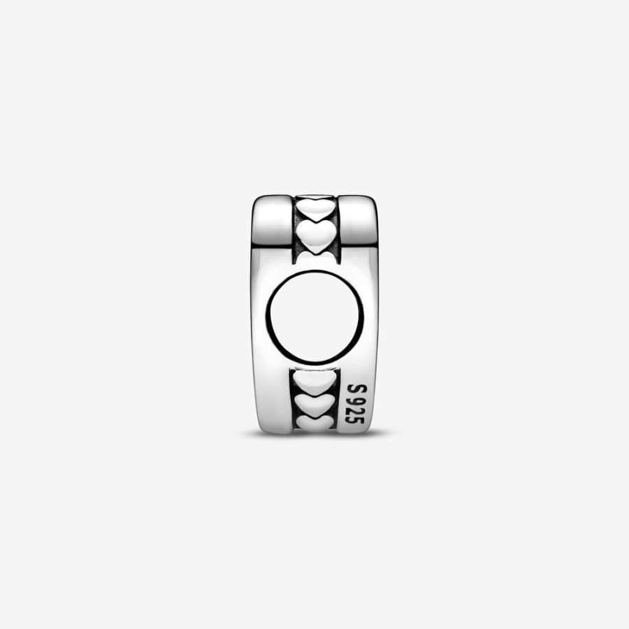 Charm Herz Gravur Sterling-Silber