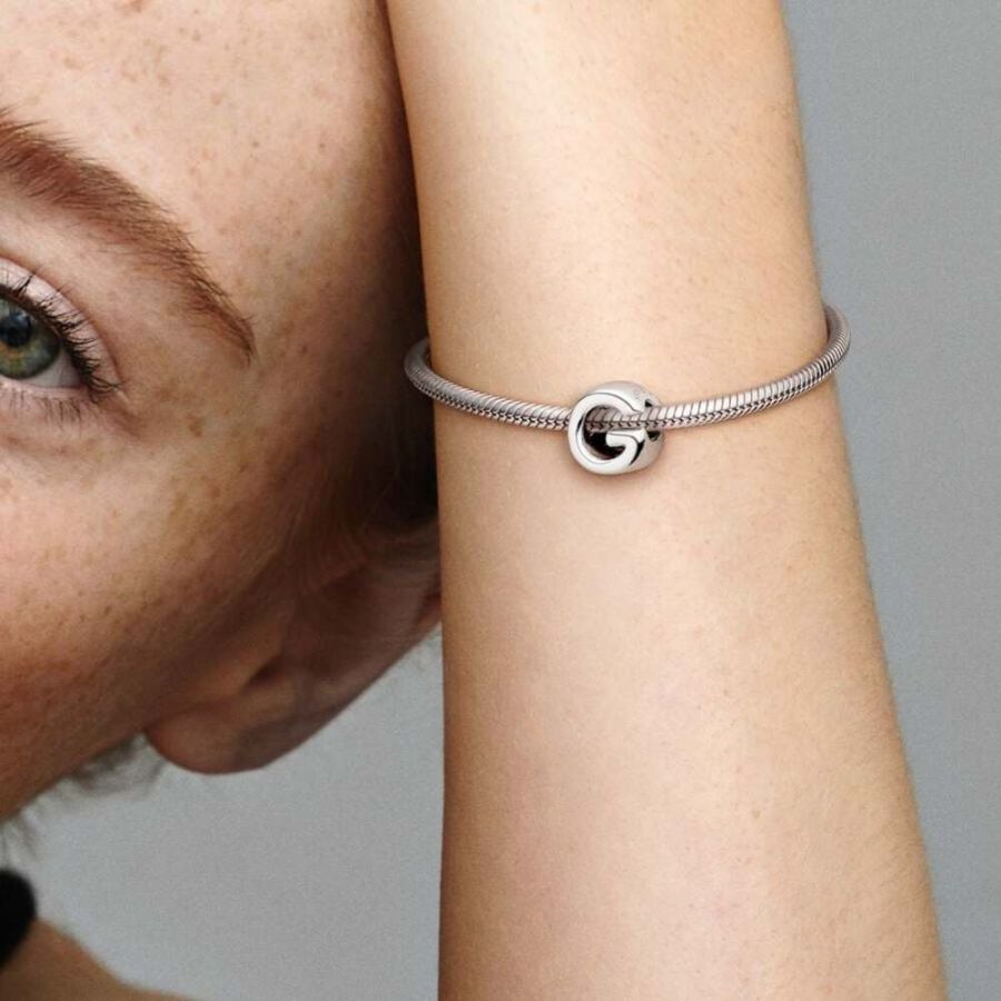 Charm Buchstabe Letter G Sterling-Silber Zweitbild