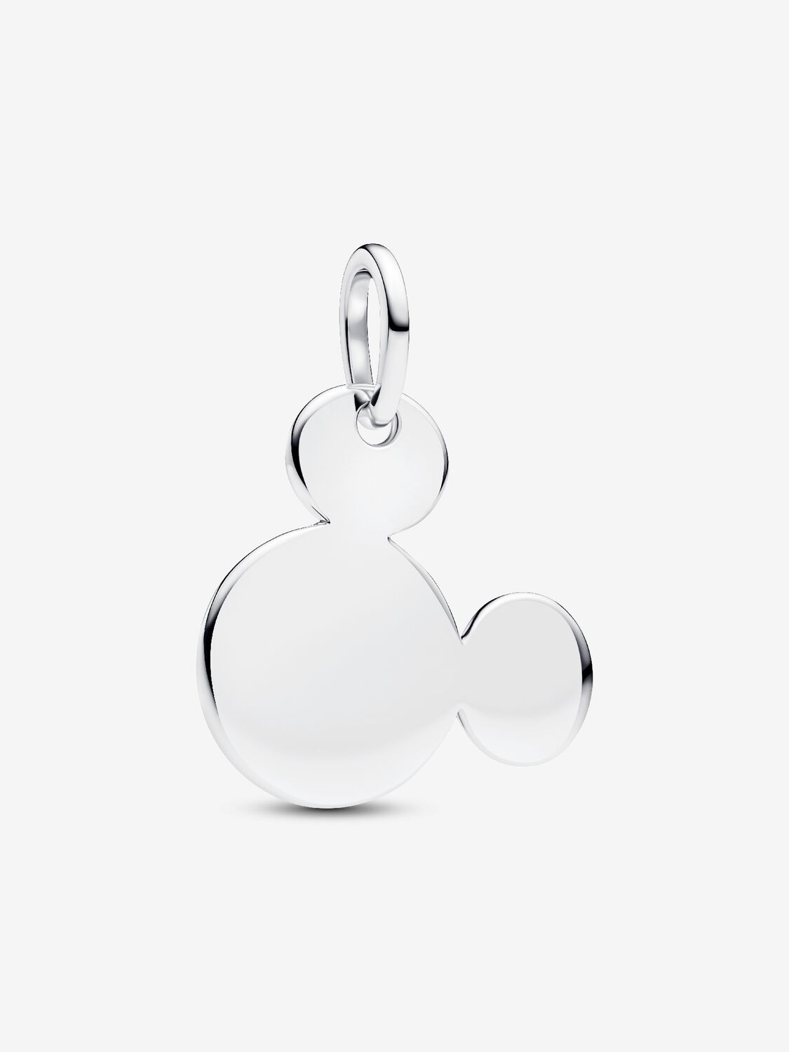 Micky Maus Gravierbarer Charm-Anhänger Sterling-Silber