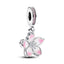 Charm-Anhänger Kirschblüten Zirkonia Silber