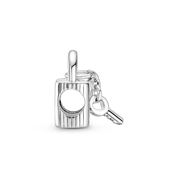 Charm Vorhängeschloss & Herzschlüssel Sterling-Silber