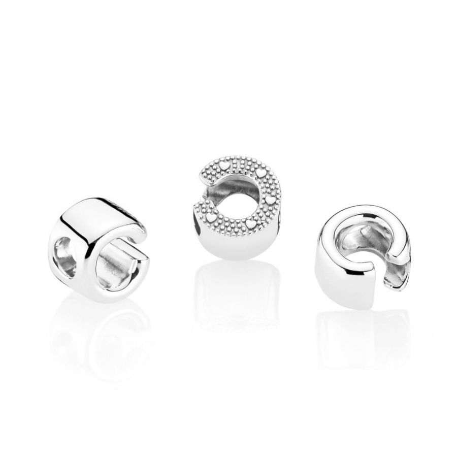 Charm Buchstabe Letter C Silber