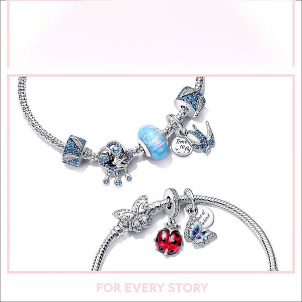 Charm Fliegendes Einhorn Schwein Rosa Sterling-Silber