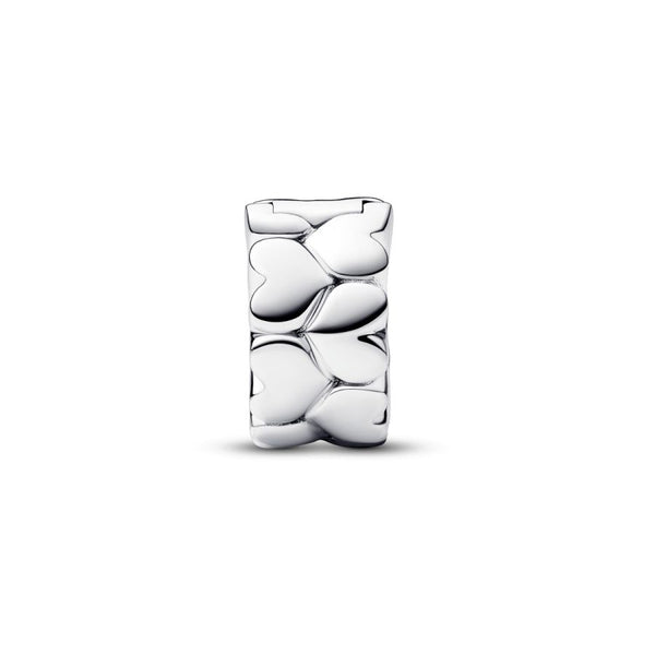 Clip Charm Herzmuster Sterling-Silber