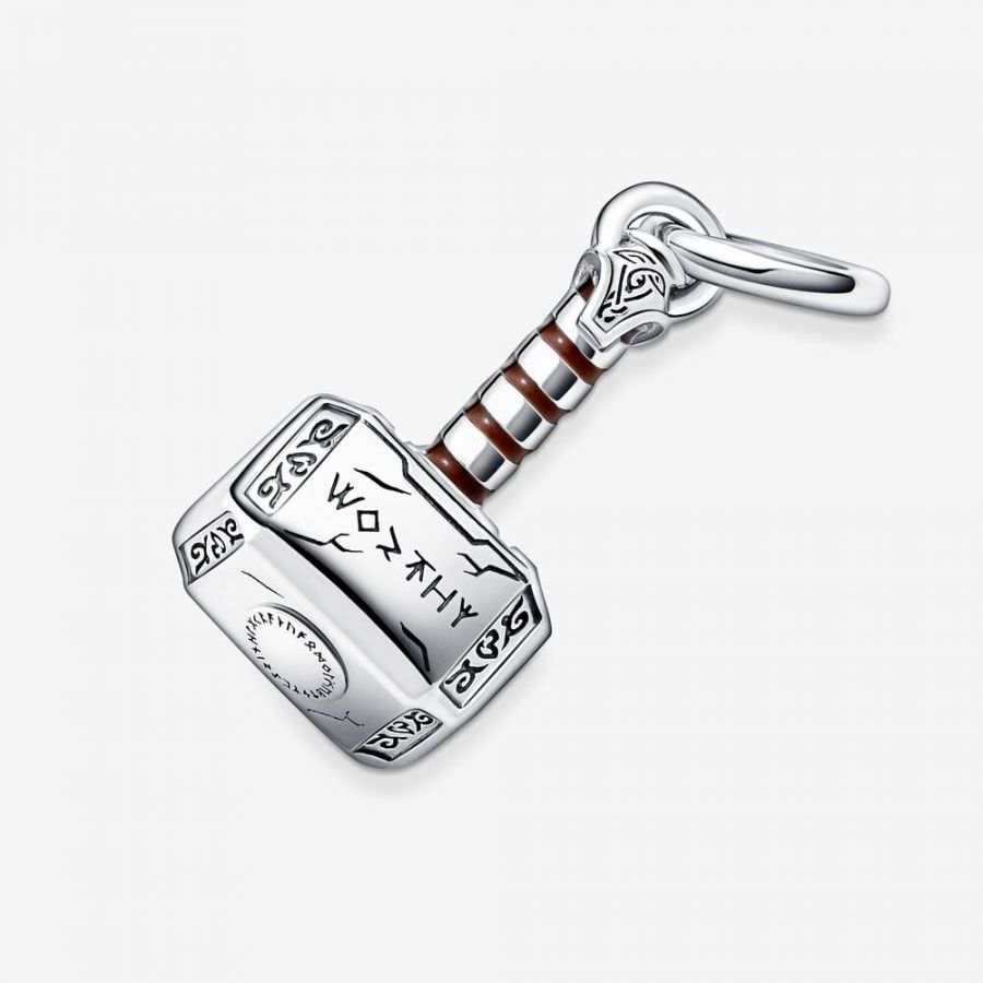 Charm-Anhänger The Avengers Thors Hammer Silber