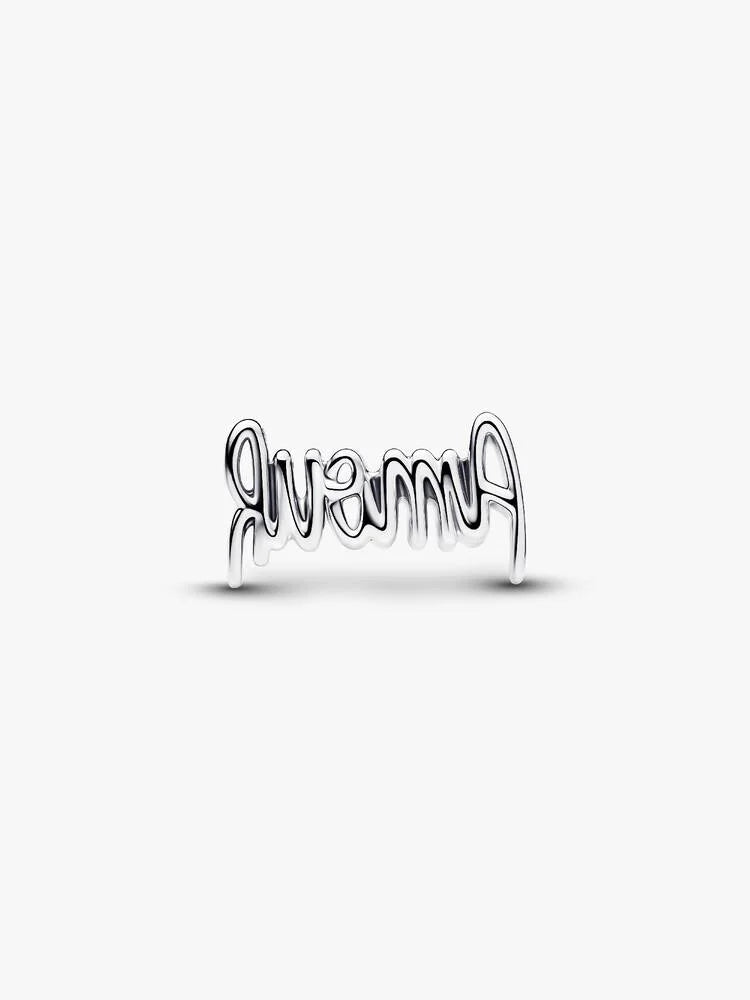 Amour Schrift Charm Sterling-Silber