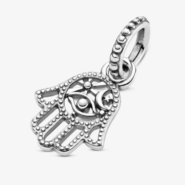 Charm-Anhänger Hand der Fatima Silber