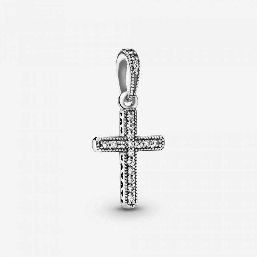 Ketten-Anhänger Funkelndes Kreuz Zirkonia Sterling-Silber