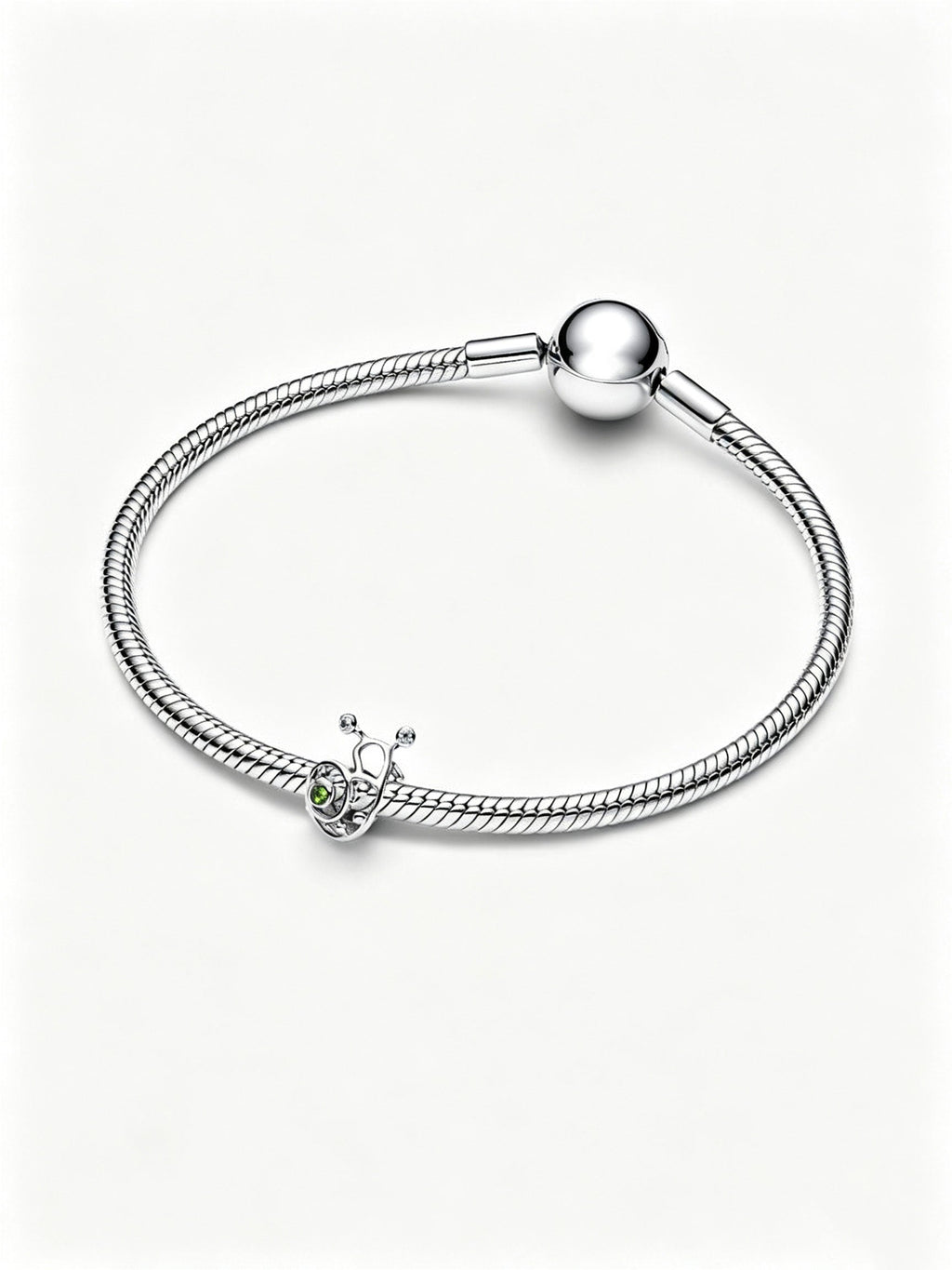 Schnecke Offen gearbeitetes Charm Sterling-Silber