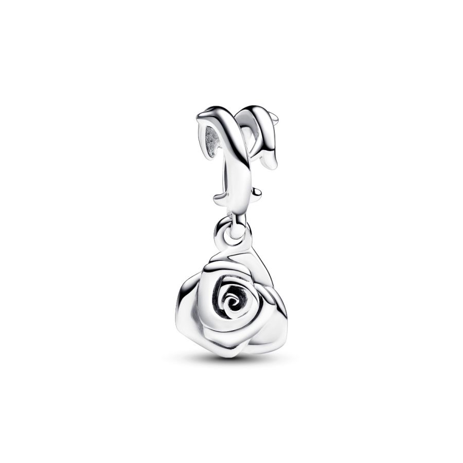Charm-Anhänger Moments Blühende Rose Sterling-Silber Hauptbild