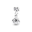 Charm-Anhänger Moments Blühende Rose Sterling-Silber