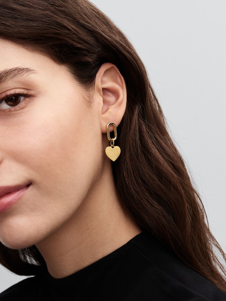 Gravierbares Herz Medaillon-Charm 14 Karat Vergoldung