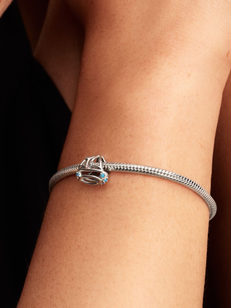 Segelboot Charm Sterling-Silber