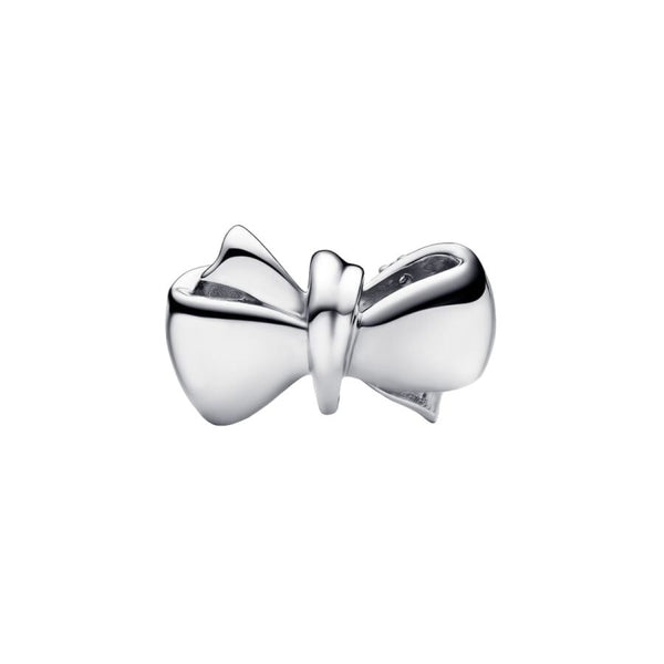 Charm Funkelnde Schleife Zirkonia Sterling-Silber