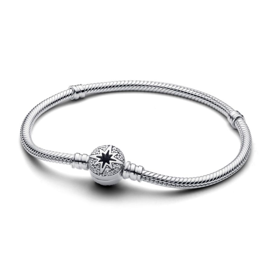 Gliederarmband Polarstern-Verschluss Silber Hauptbild