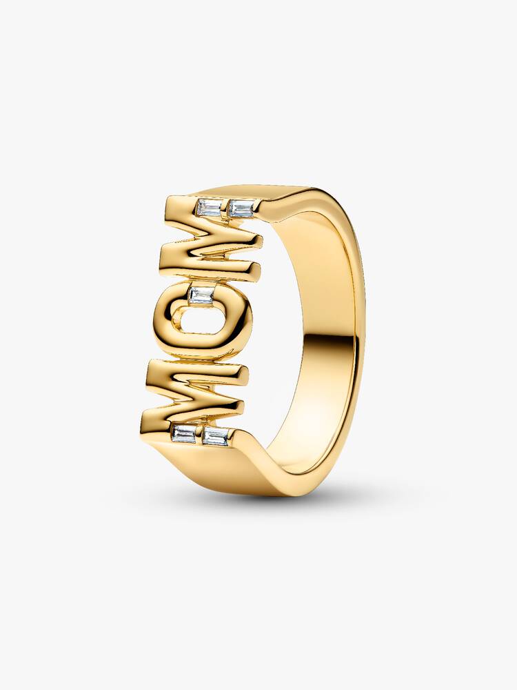 Siegelring Mom 14 Karat Vergoldung