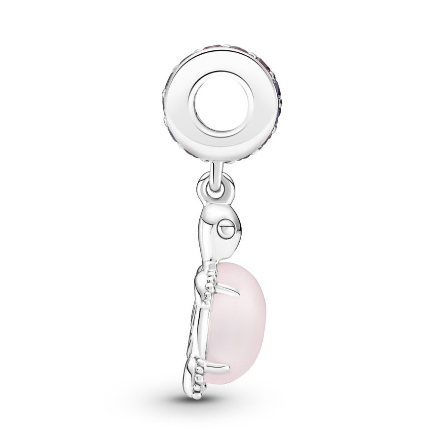 Charm-Anhänger Murano-Glas Rosafarbene Meeresschildkröte