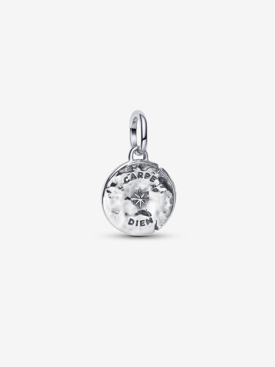Totenkopf Medaillon-Charm Sterling-Silber
