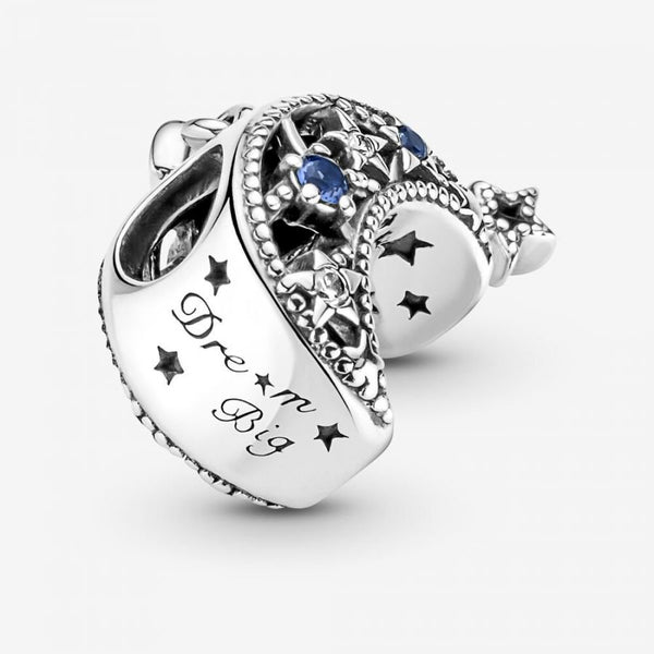 Charm Stern & Mondsichel Zirkonia Sterling-Silber