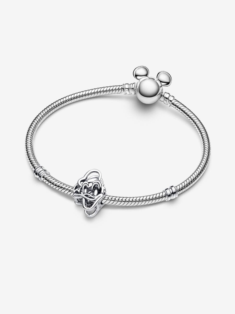 Donald Duck Offen gearbeiteter Charm-Anhänger Sterling-Silber