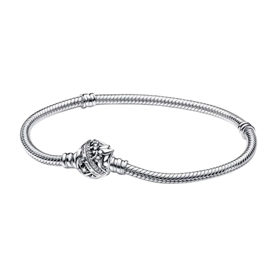 Schlangen-Gliederarmband Tinker Bell Clasp Silber