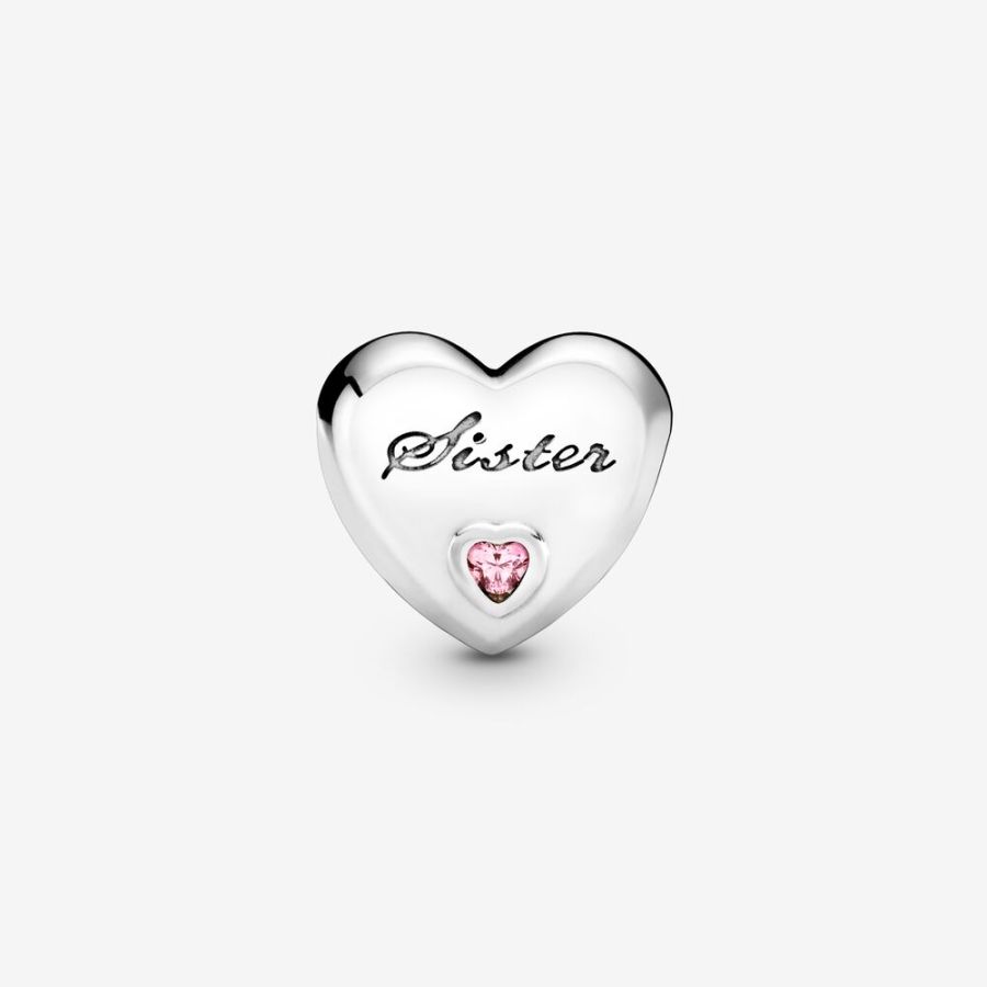 Charm Sister Schwesternliebe Sterling-Silber