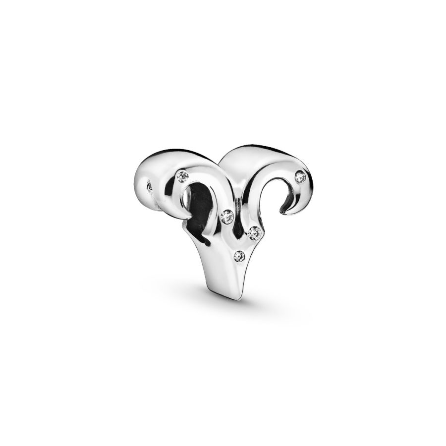 Charm Funkelnder Widder Sterling-Silber