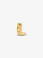Buchstabe L Alphabet-Mini-Charm 14 Karat Vergoldung