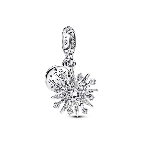 Charm-Anhänger Funkelndes Feuerwerk Sterling-Silber
