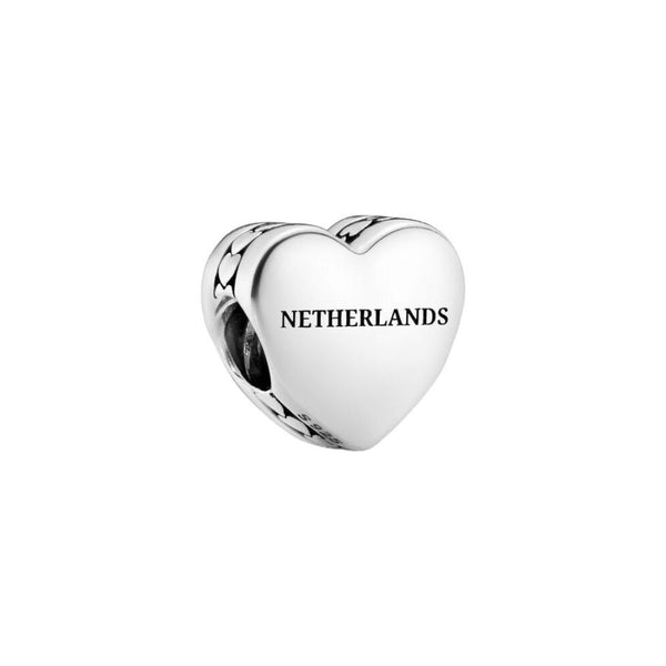 Länder-Charm Netherlands Sterling-Silber
