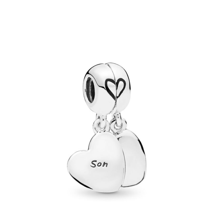 Charm  Charm-Anhänger Mother and Son Love Charm-Anhänger Silber