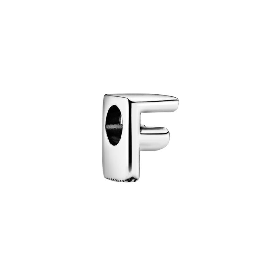 Charm Buchstabe Letter F Silber