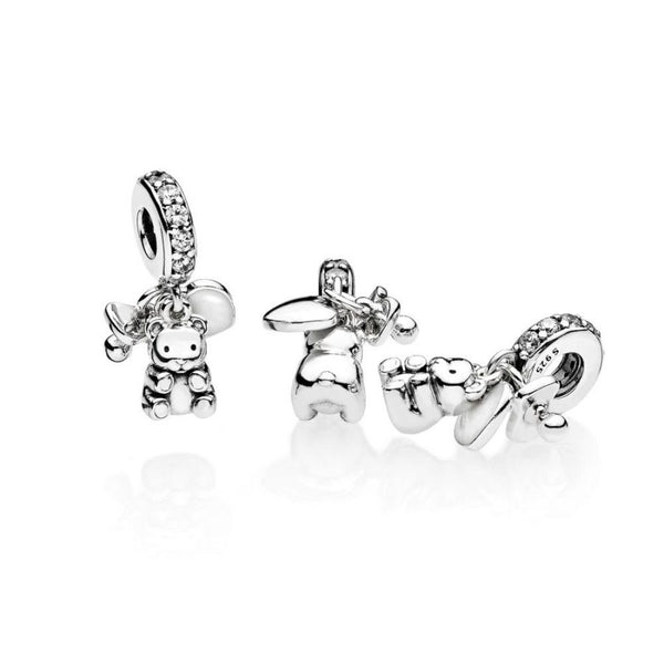 Charm-Anhänger Baby Teddybär Sterling Silber