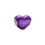Charm Violettes Metallic-Herz Sterling-Silber