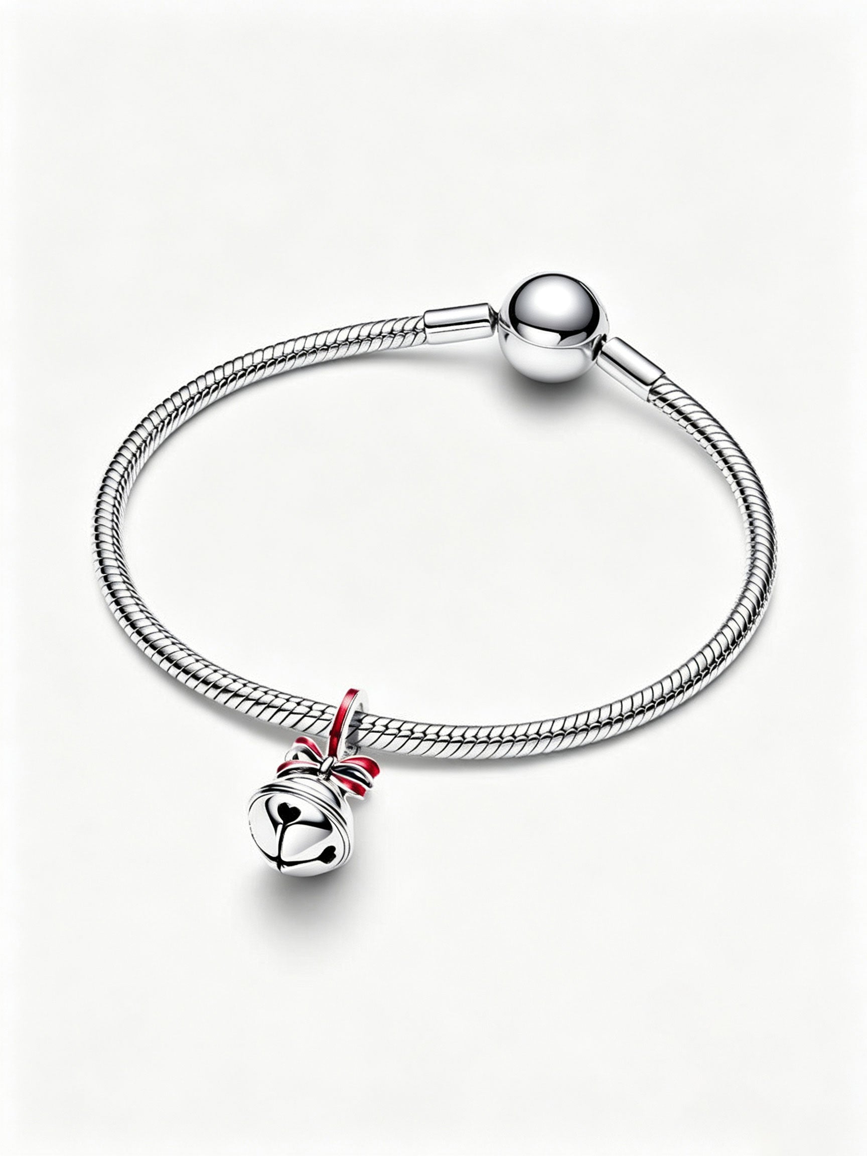 Weihnachtsglocke Charm-Anhänger Sterling-Silber
