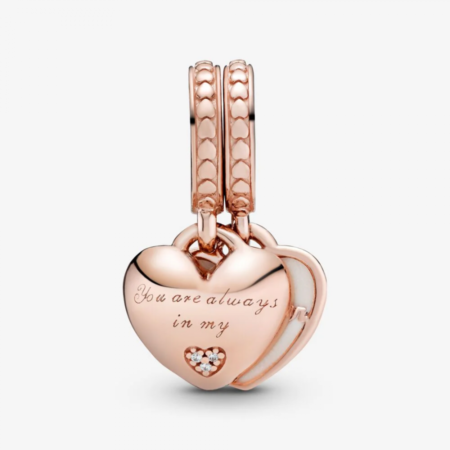 Rose  Charm-Anhänger You're Always in My Heart Teilbar