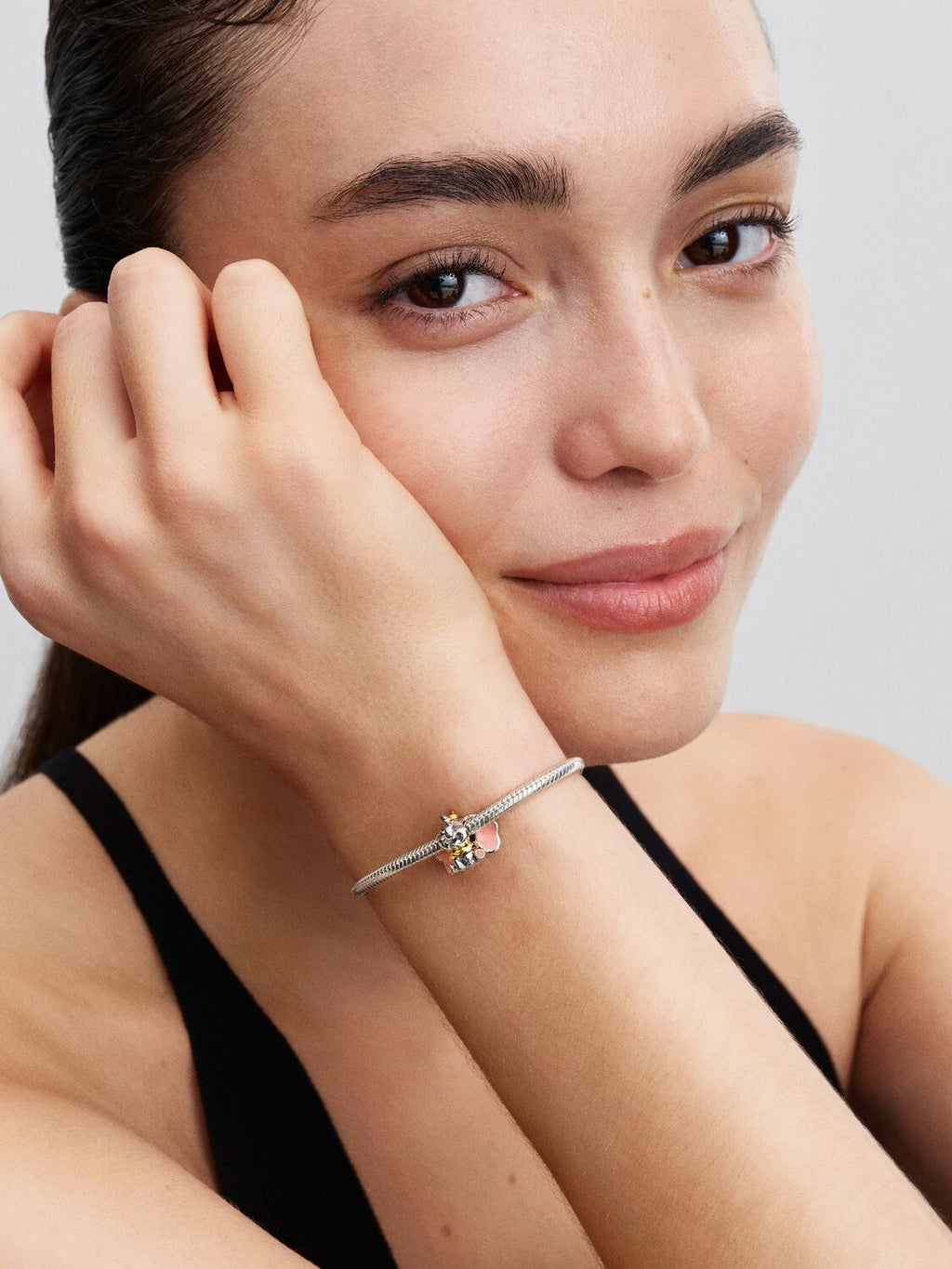 Dumbo Charm Sterling-Silber, 14 Karat Vergoldung
