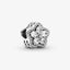 Pavé-Charm Funkelnde Schneeflocke Silber