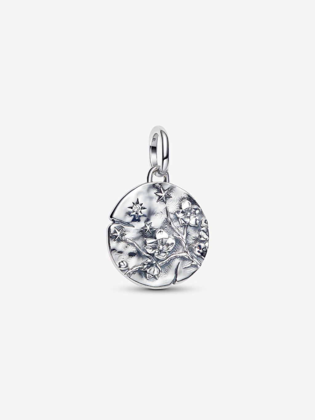 Kirschblüte Medaillon-Charm Sterling-Silb