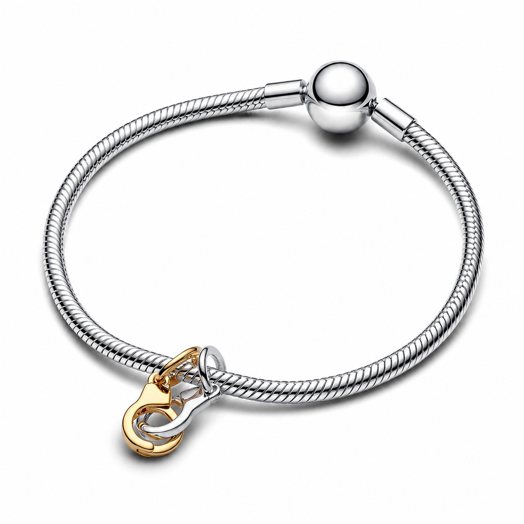 Charm-Anhänger Aufklappbarer & Teilbare Handschellen