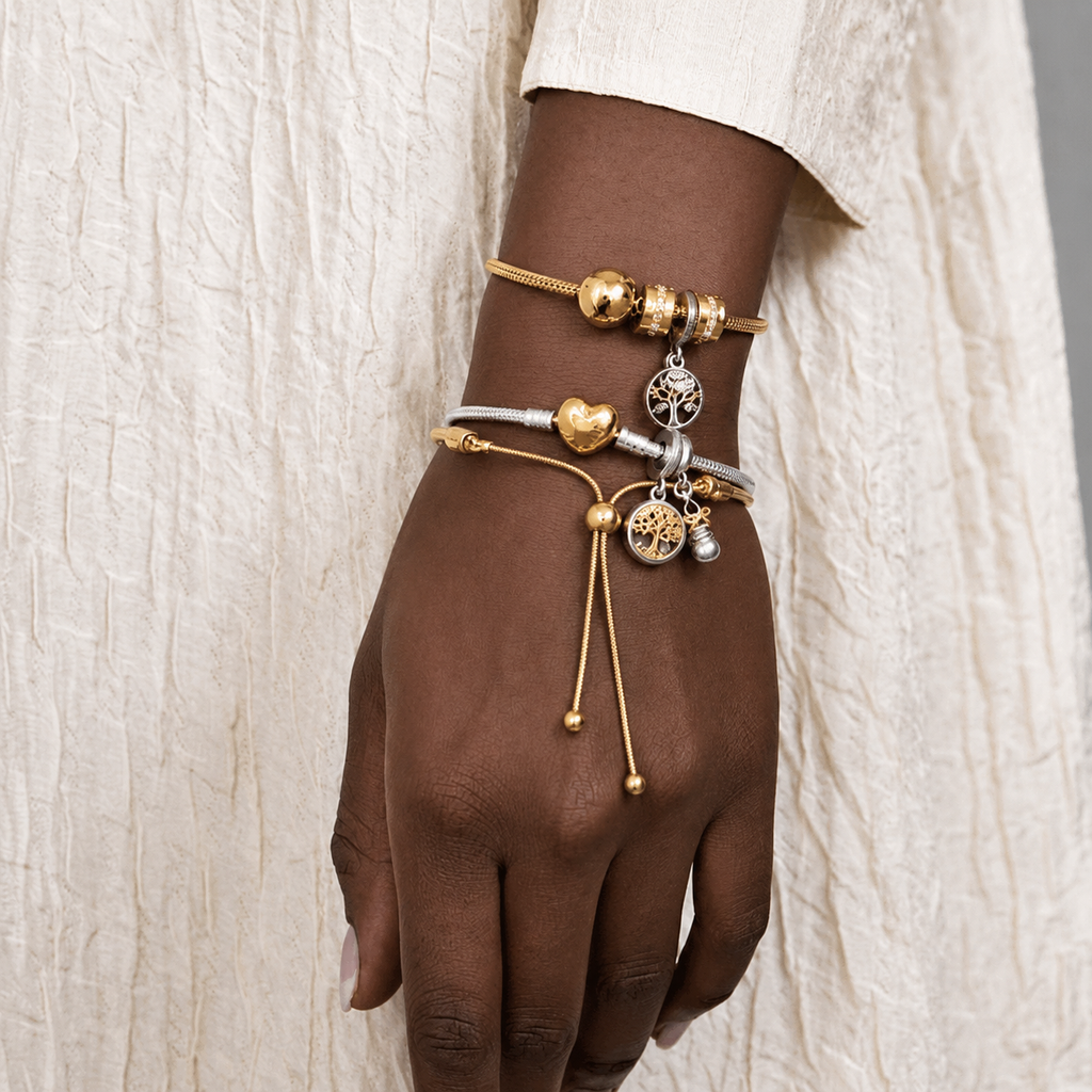 Armband Moments Herz-Verschluss Silber