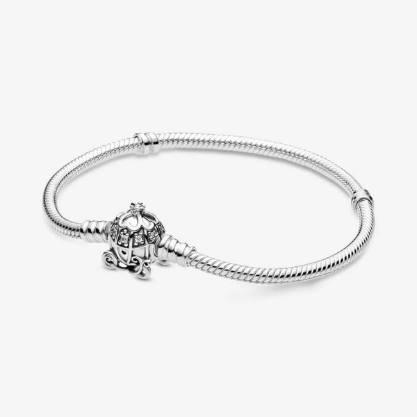 Armband Cinderella Kürbiskutschen-Verschluss Silber