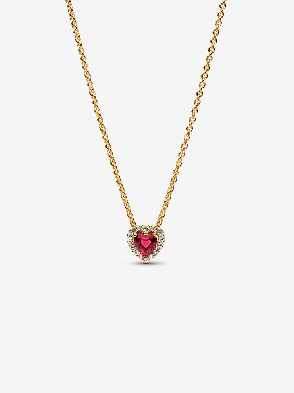 Elevated Heart Necklace 14 Karat Vergoldung