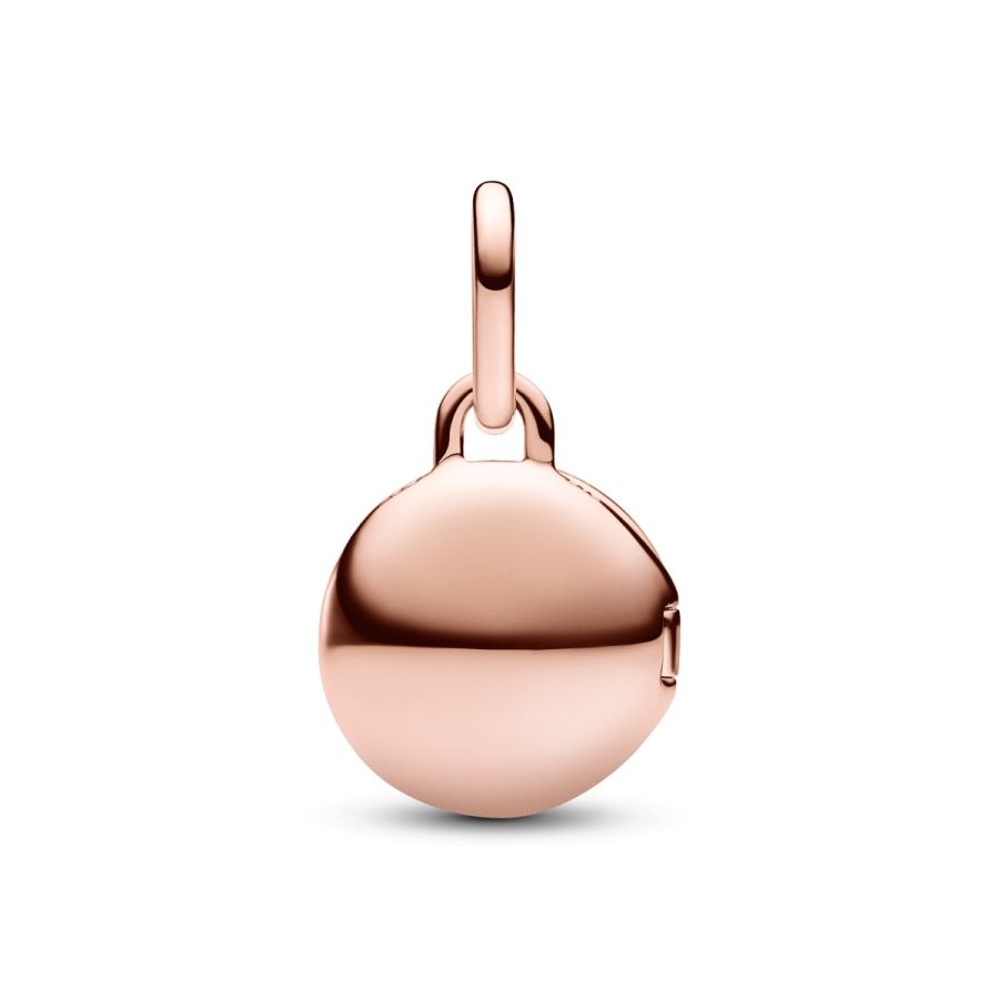 Charm-Anhänger Aufklappbar & Gravierbar Liebesmedaillon Rosé