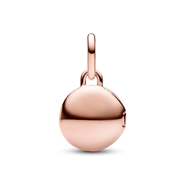 Charm-Anhänger Aufklappbar & Gravierbar Liebesmedaillon Rosé