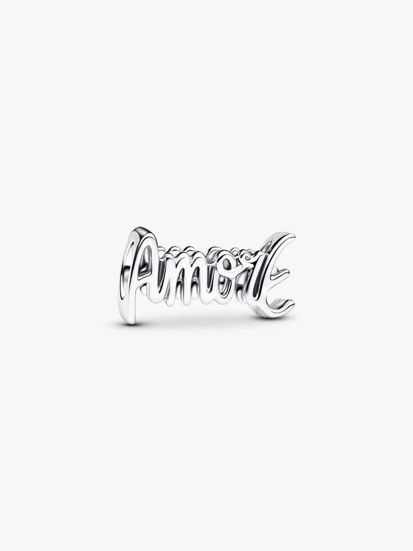 Amore Schrift Charm Sterling-Silber