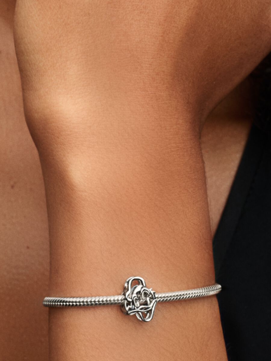 Donald Duck Offen gearbeiteter Charm-Anhänger Sterling-Silber