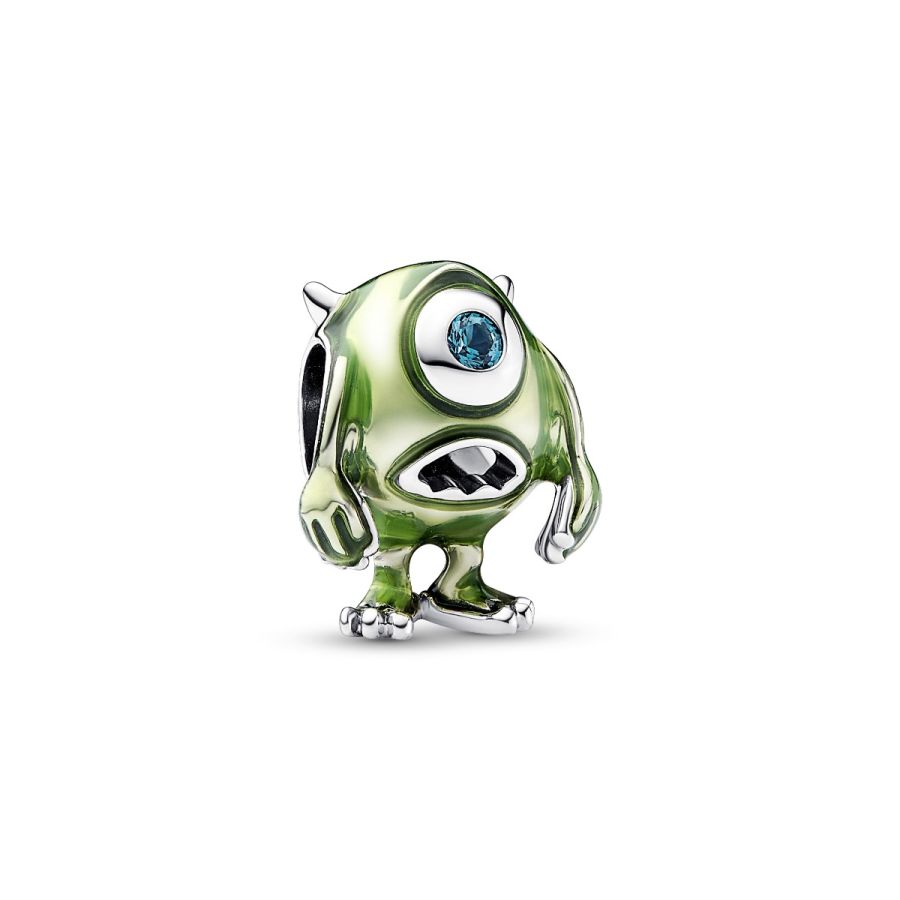 Charm Pixar Mike Glotzkowski Grün Sterling-Silber