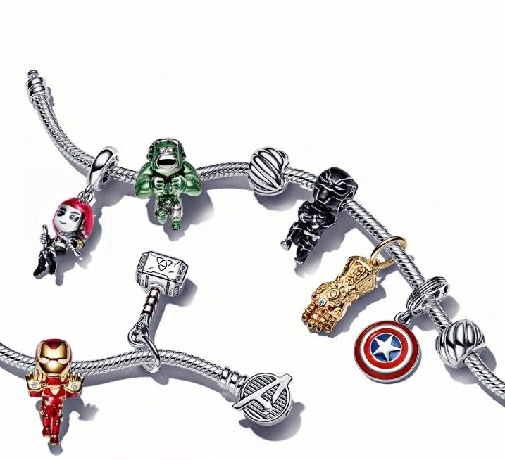 Charm The Avengers Iron Man 14k Vergoldet